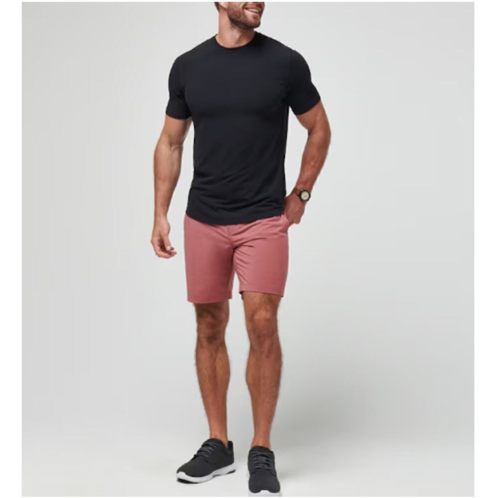 Travis Mathew Men's Heather Roan Rouge 8" Tech Chino Short Size 42 - Picture 10 of 10